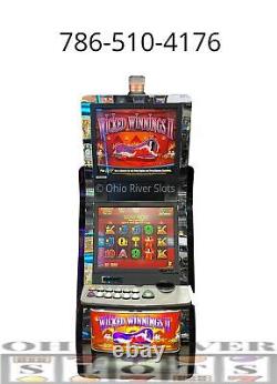 Aristocrat Viridian Slot Machine Wicked Winnings 2 Bill acceptor, Handpay