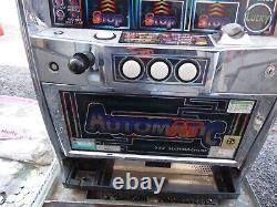 Automatic 777 32 Slot Machine Coin Operated Arcade Game with Coins 019398A S IS