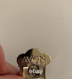 Rare Avon Casino Slot Machine Brooch Pin Winner Lipsticks Silver Tone Stones J3