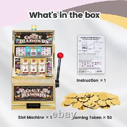 The Fuzzy Friday Jumbo Slot Machine plus 50 Metal Gaming Coin Tokens for Adu