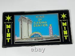 Vintage 1960's/70's Del Webb's Mint Casino Slot Machine Glass Collectable, Decor