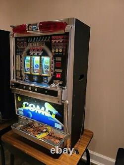Vintage Slot Machine Comet with Tokens and key
