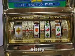 Vintage Waco Casino Crown Flashing Novelty Slot Machine 25 Cents Japan Tested