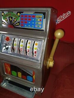 Vintage Waco Casino King Toy Slot Machine Bank. 1970s. Everything Works