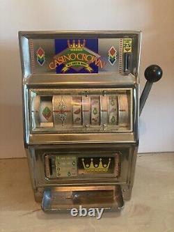 WACO Casino Crown Jackpot Slot Machine Novelty25 cent